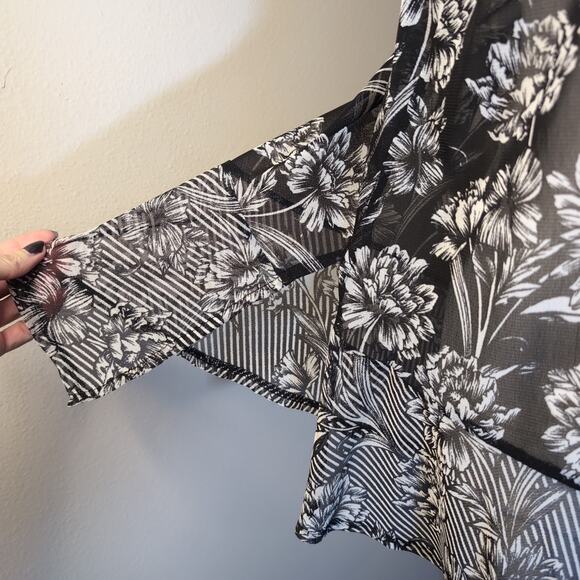 Whimsygoth Floral Sheer Top - Picture 4 of 6